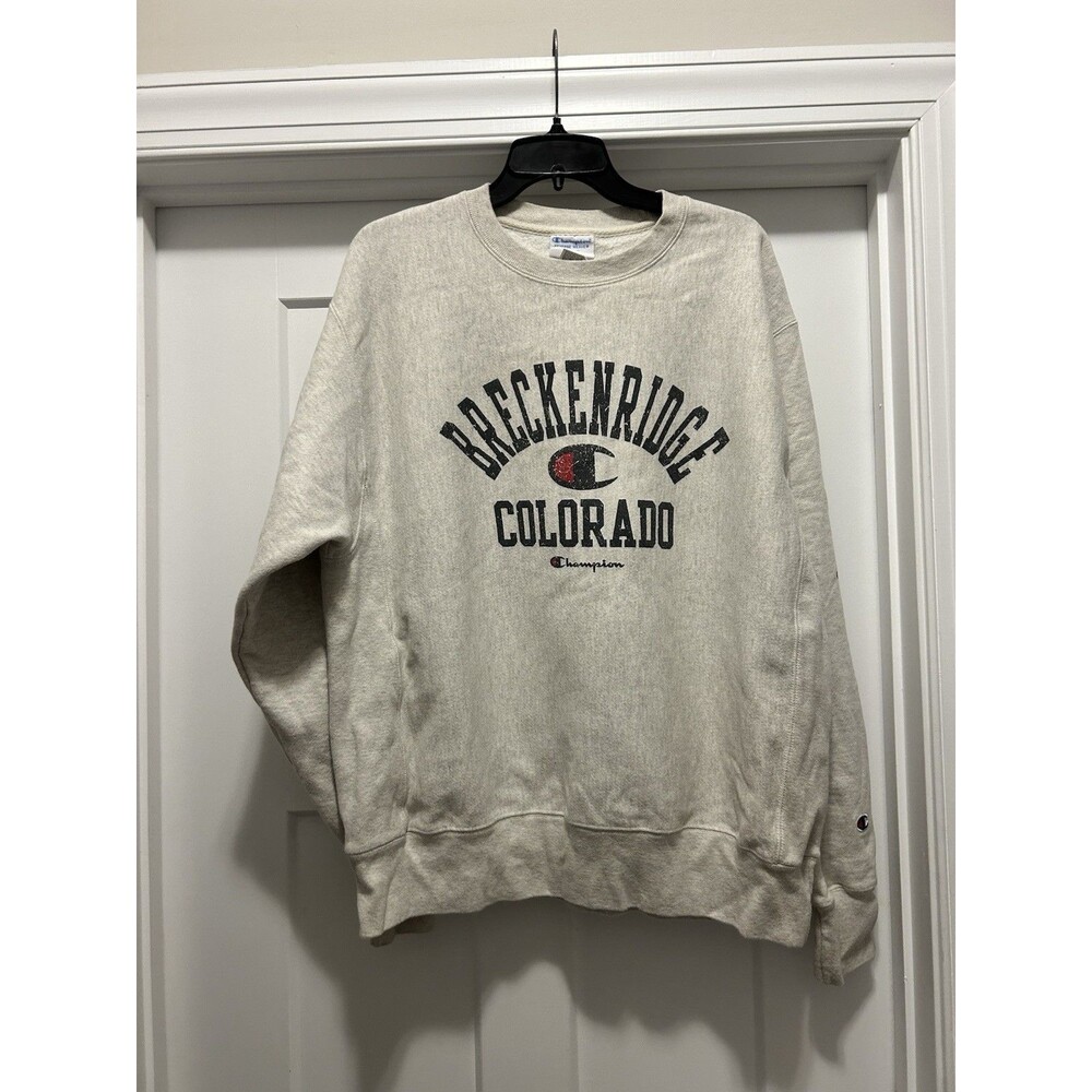 Vintage Breckenridge Colorado Sweatshirt Size Large Champion Reverse Weave Cozy